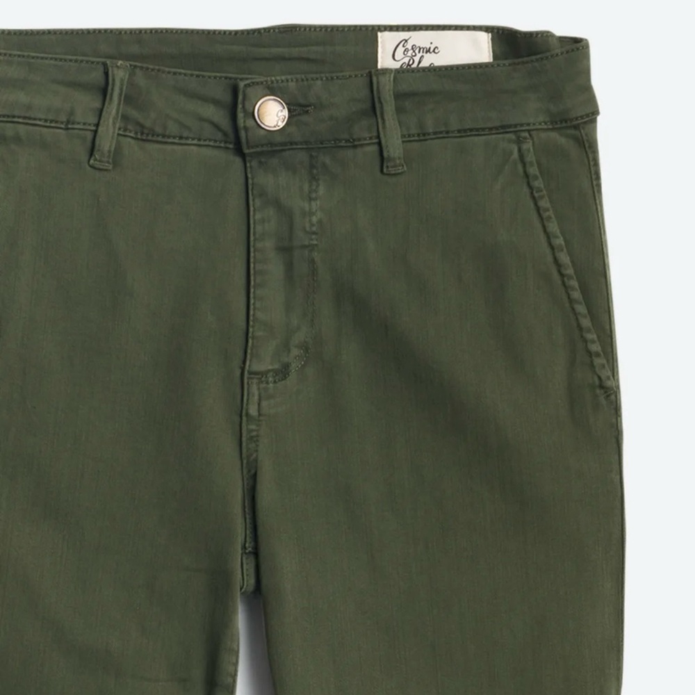 NWT Petite Women’s Cosmic Blue Love Callie Eco Cuffed Skinny Pant Size 8P - Picture 3 of 3